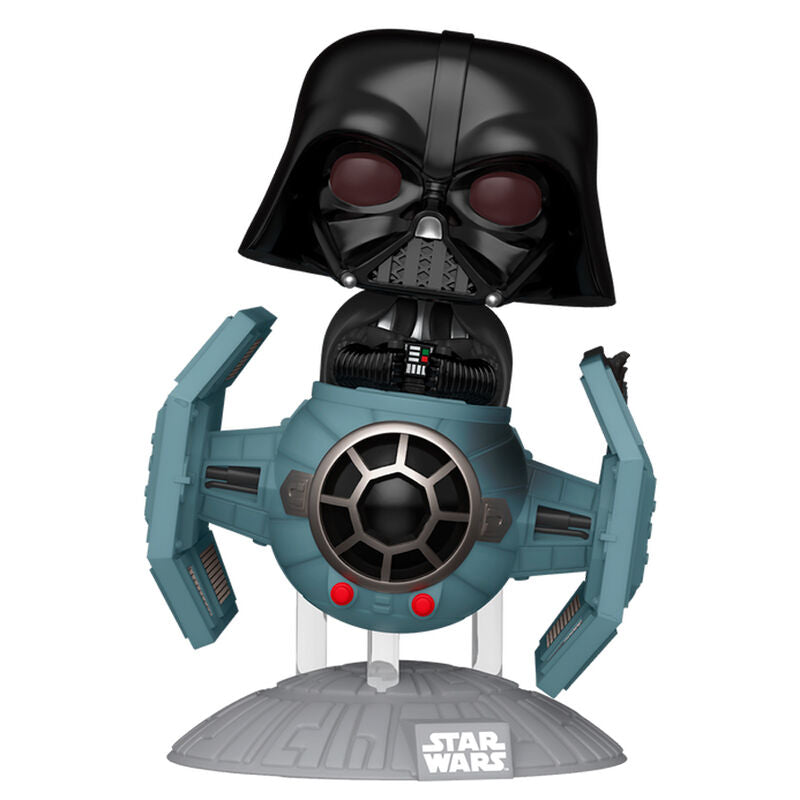 Figurine Funko POP! Rides Deluxe Star Wars Darth Vader with Tie Advanced Starfighter, vue 2