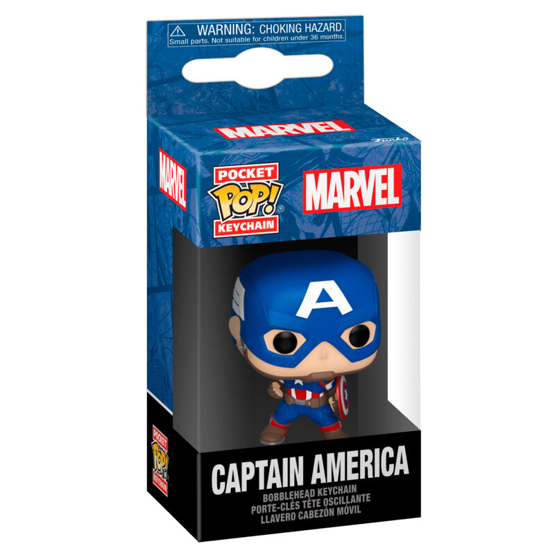 Porte-clés Funko Pocket POP! Marvel Capitan America Classics