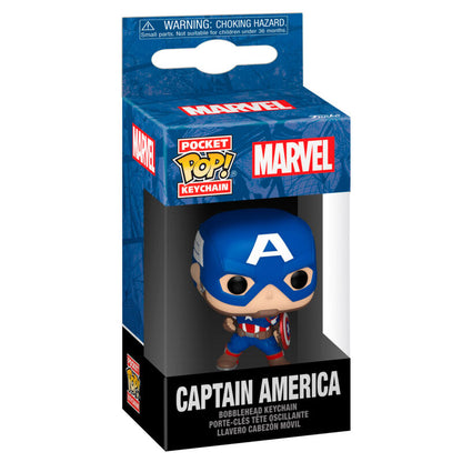 Porte-clés Funko Pocket POP! Marvel Capitan America Classics