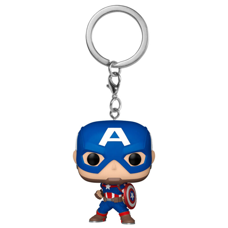 Porte-clés Funko Pocket POP! Marvel Capitan America Classics, vue 2