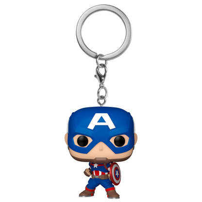 Porte-clés Funko Pocket POP! Marvel Capitan America Classics, vue 2