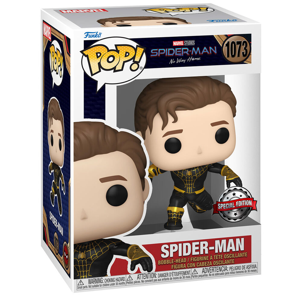 Figurine Funko POP! Marvel Spiderman No Way Home Spider Man Exclusive 5 + 1 Chase, vue 2