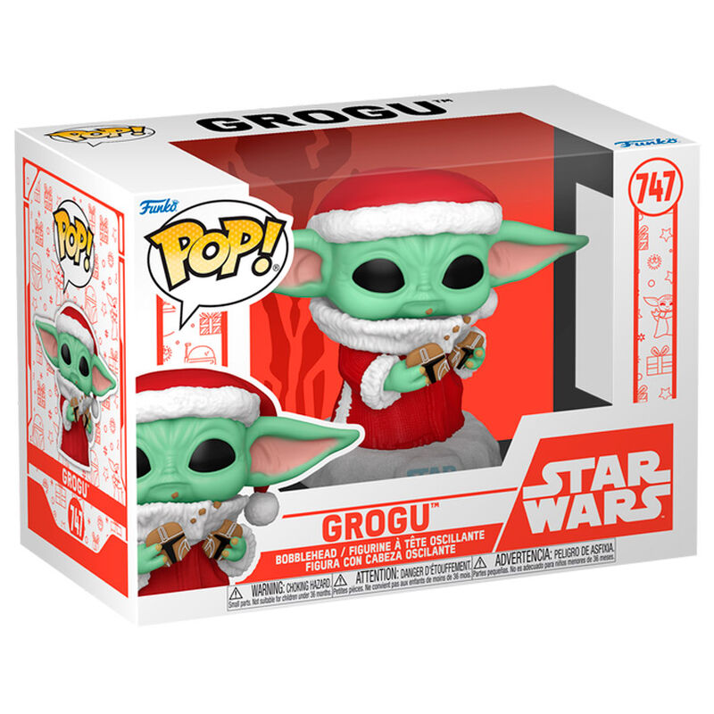 Figurine Funko POP! Star Wars Grogu with Christmas Cookie