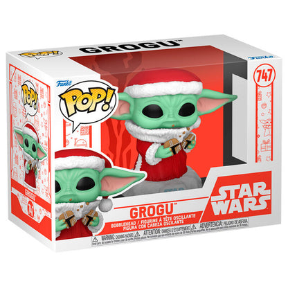 Figurine Funko POP! Star Wars Grogu with Christmas Cookie