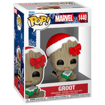 Figurine Funko POP! Marvel Groot with Present