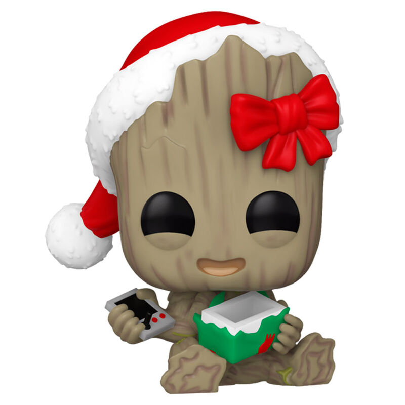 Figurine Funko POP! Marvel Groot with Present, vue 2