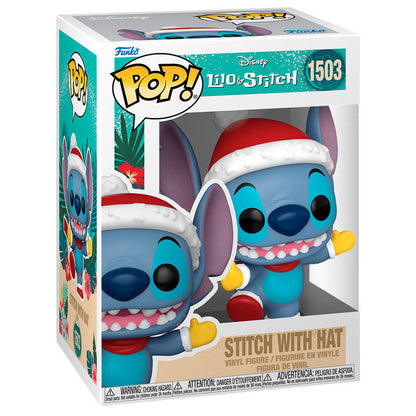 Figurine Funko POP! Disney Stitch with Santa Hat