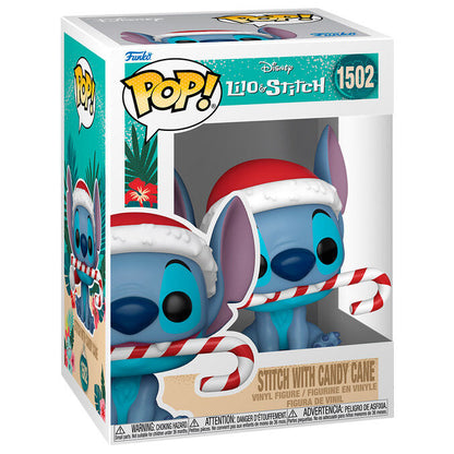 Figurine Funko POP! Disney Stitch with Candy Cane