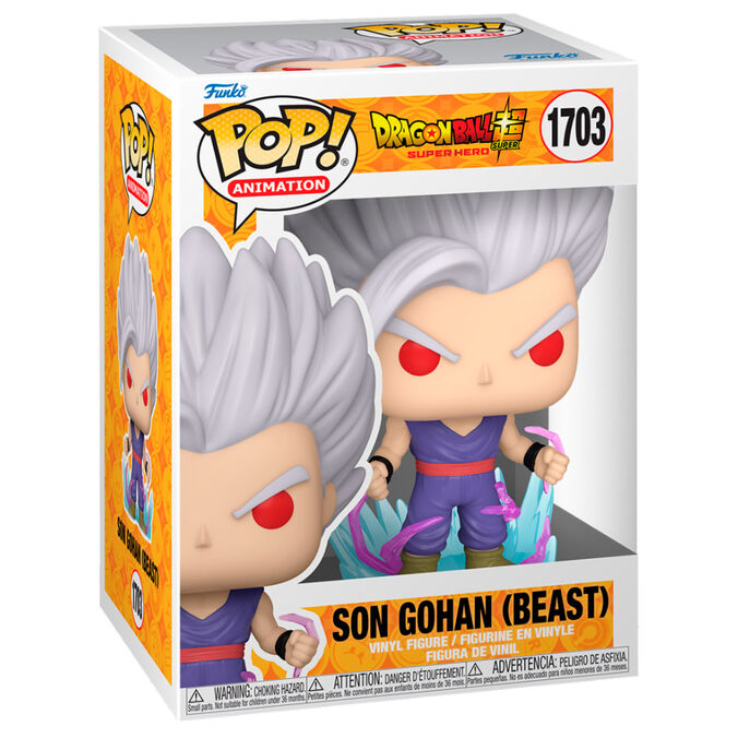 Figurine Funko POP! Dragon Ball Super Super Hero Gohan Beast 5 + 1 Chase, vue 4