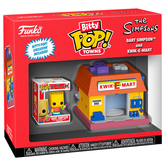 Figurine Funko POP! Bitty POP Town Simpsons Bart Simpsons and Kwik E Mart