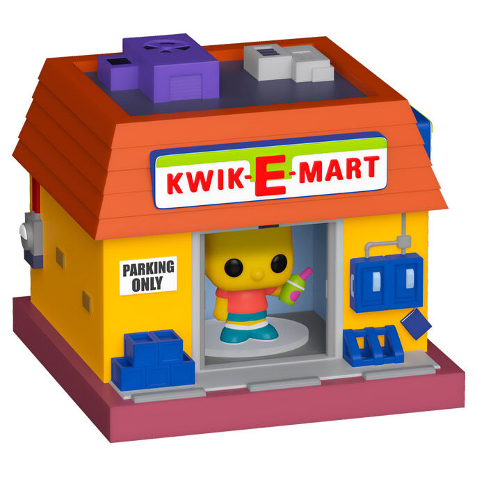 Figurine Funko POP! Bitty POP Town Simpsons Bart Simpsons and Kwik E Mart, vue 2