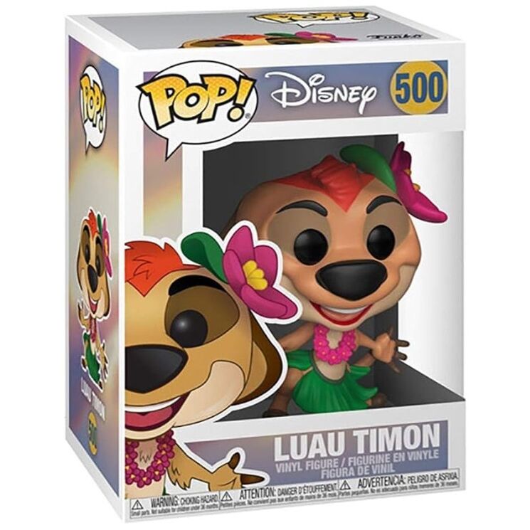 Figurine Funko POP! Disney El Rey Leon Luau Timon, vue 2