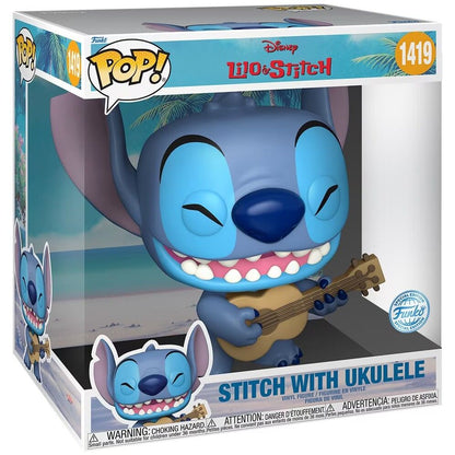 Figurine Funko POP! Disney Stitch Ukelele Exclusive 25cm, vue 2