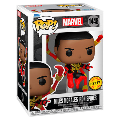 Figurine Funko POP! Marvel Miles Morales Iron Spider 5 + 1 Chase, vue 3