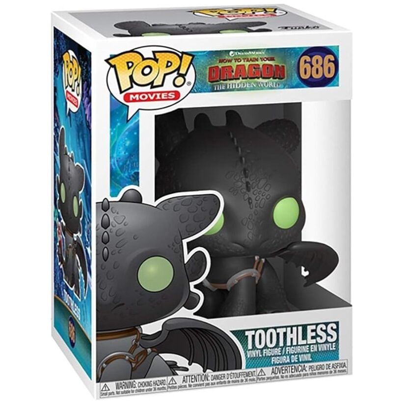 Figurine Funko POP! How to Train your Dragon 3 Toothless, vue 3