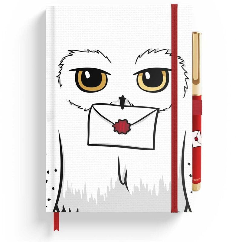 Cahier premium Harry Potter Hedwig + pen