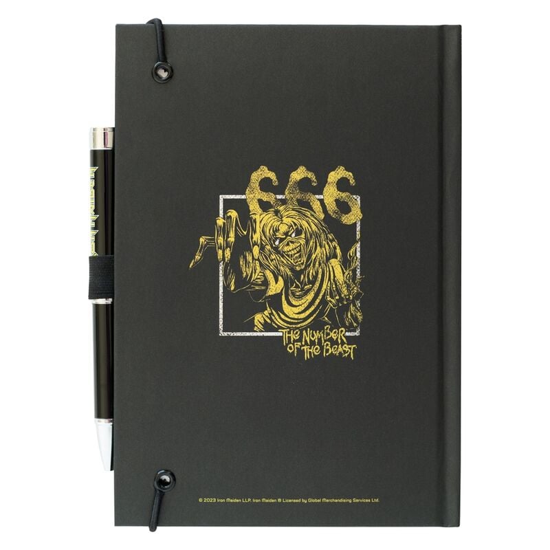 Cahier premium Iron Maiden + projector pen, vue 2