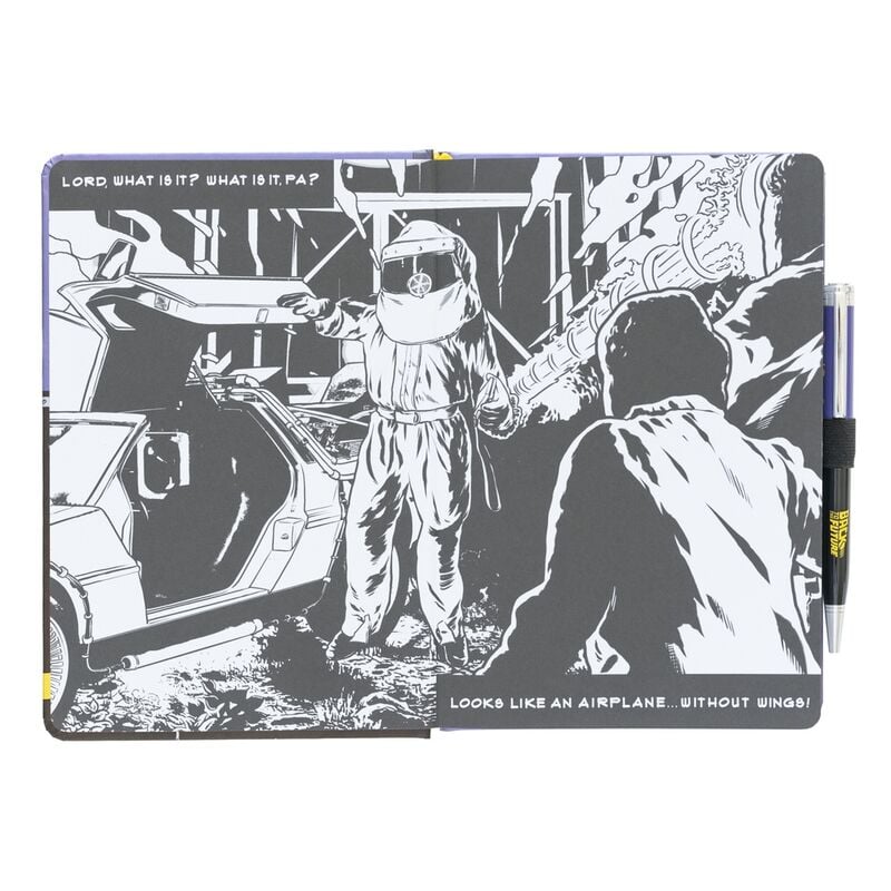 Cahier premium Back to the Future + pen, vue 3