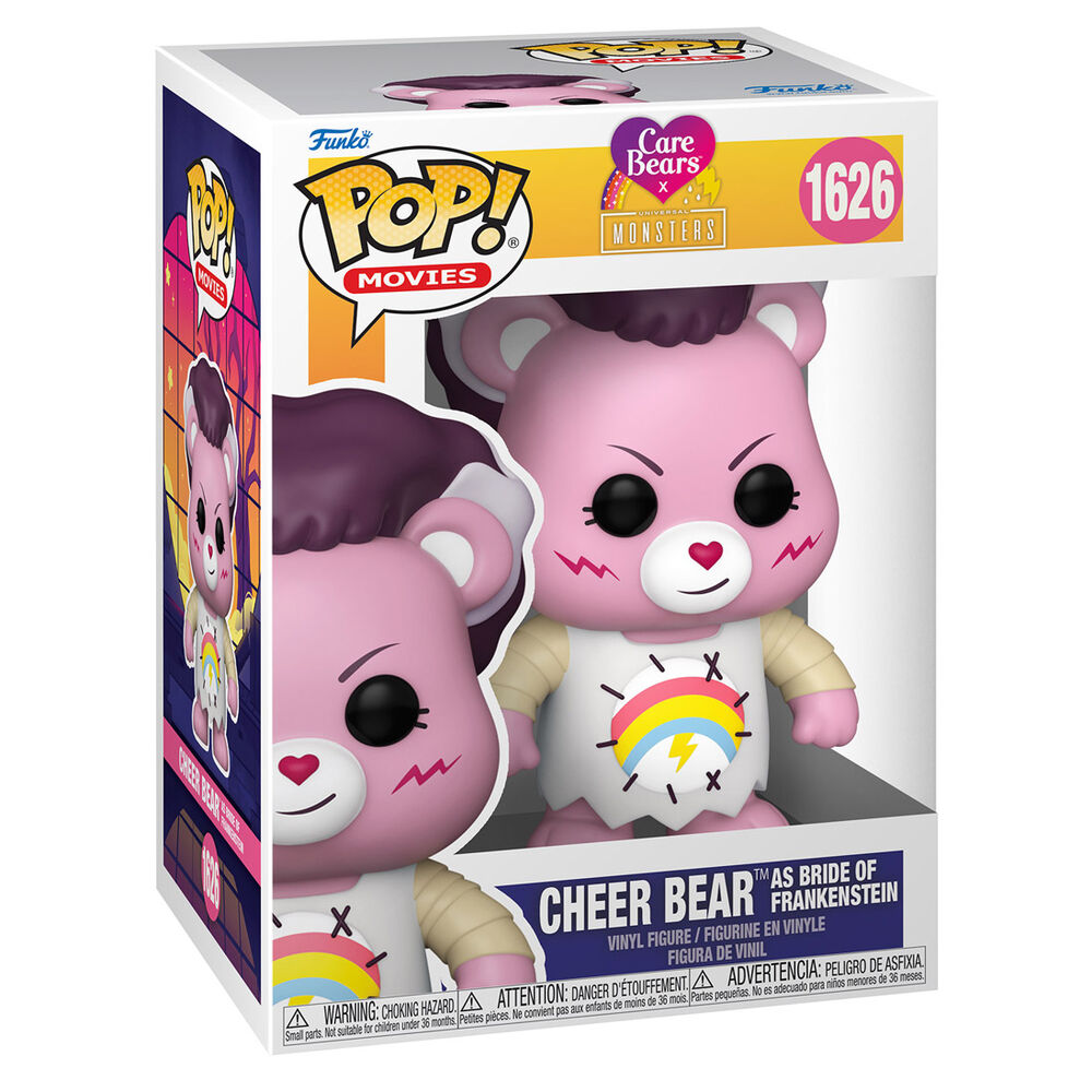 Figurine Funko POP! Care Bears x Monsters Cheer Bear as Bride of Frankenstein, vue 2