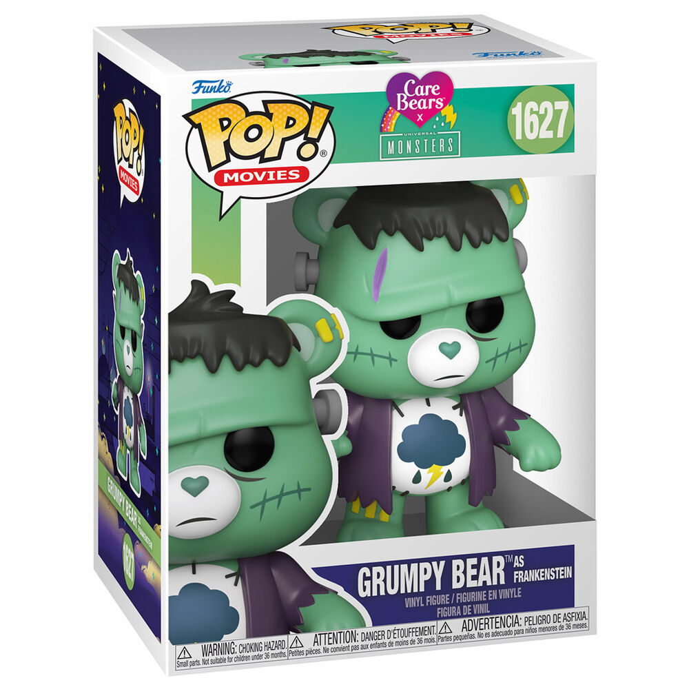 Figurine Funko POP! Care Bears x Monsters Grumpy Bear Frankenstein, vue 2