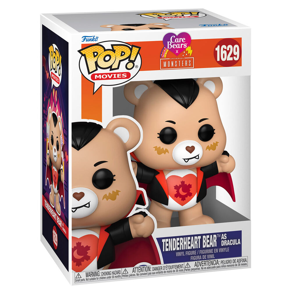 Figurine Funko POP! Care Bears x Monsters Tender Heart Bear as Dracula, vue 2