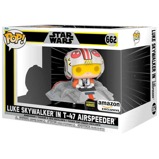 Figurine Funko POP! Rides Star Wars Luke Skywalker in T 47 Airspeeder Exclusive