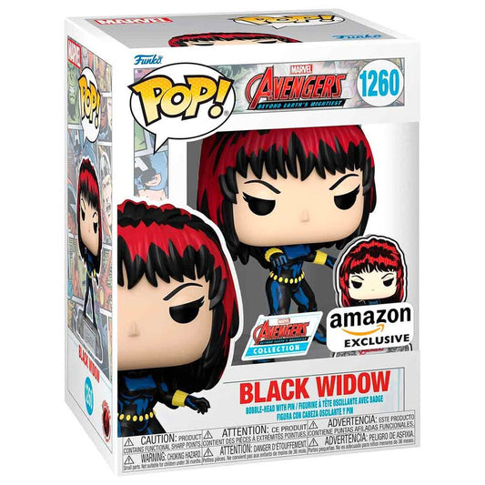 Figurine Funko POP! Marvel Avengers 60th Anniversary Comic Black Widow with Pin Exclusive