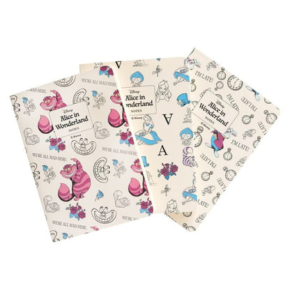 Cahier Disney Alice in Wonderland pack 3