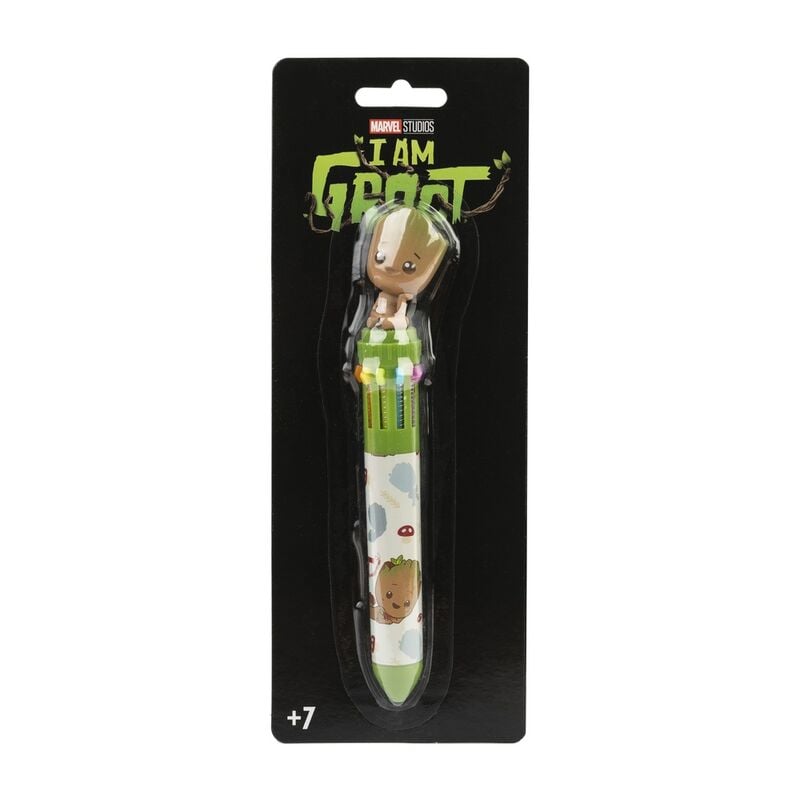 Stylo Marvel I Am Groot 10 colours 3D, vue 3