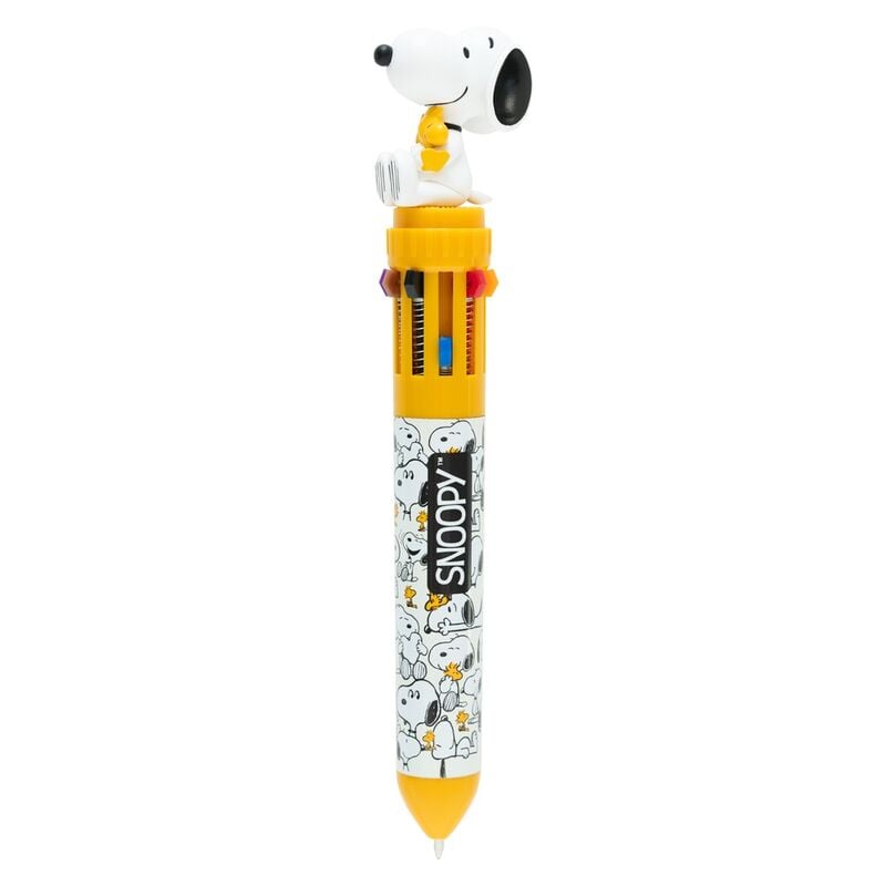 Stylo Peanuts Snoopy Lazy Days 10 colours 3D, vue 3
