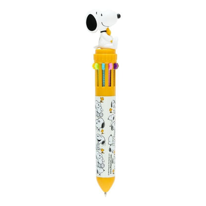Stylo Peanuts Snoopy Lazy Days 10 colours 3D, vue 4