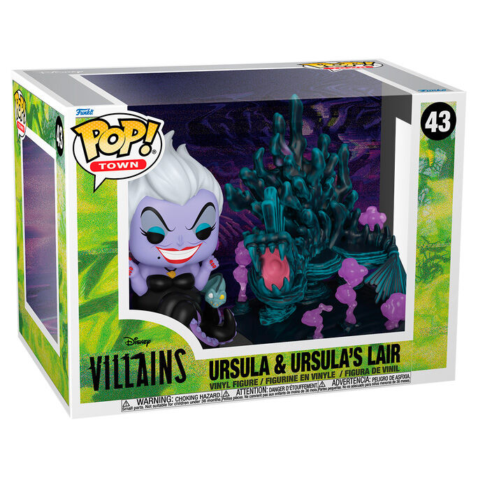 Figurine Funko POP! Town Disney Villains Ursula & Ursulas Lair