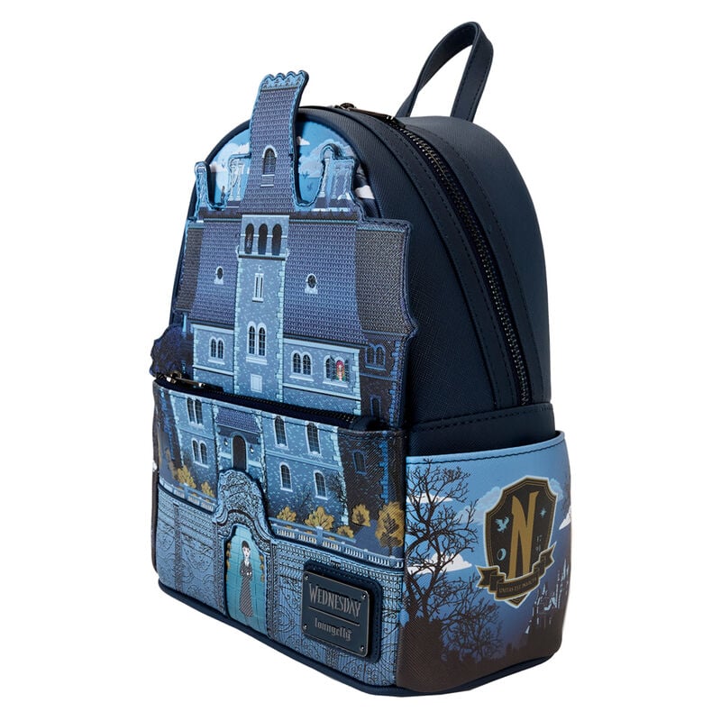 Sac à dos Loungefly Wednesday Nevermore Academy, vue 2