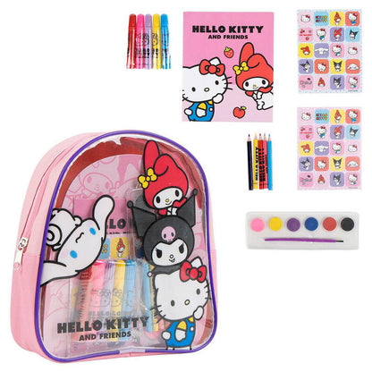 Set de papeterie Hello Kitty and Friends backpack