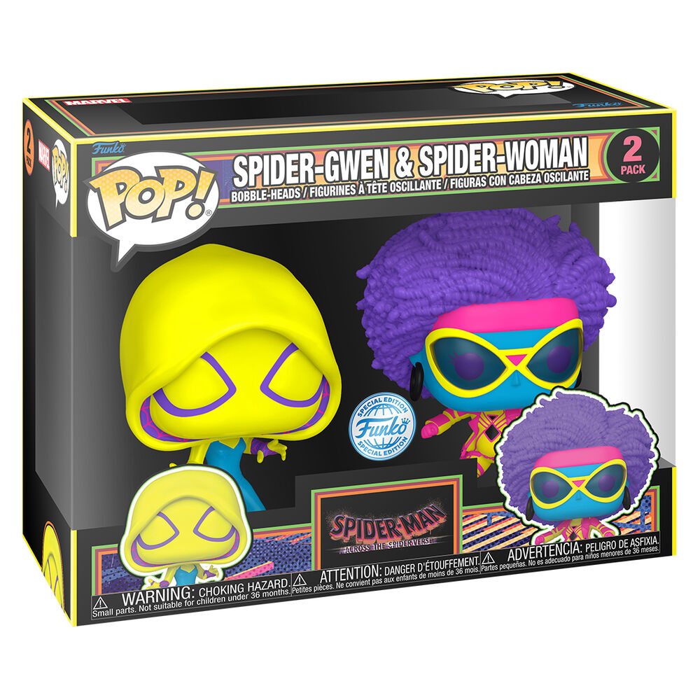 Figurine Funko POP! Blister 2 figuras POP Spider Man Spider Gwen & Spider Woman Exclusive, vue 2