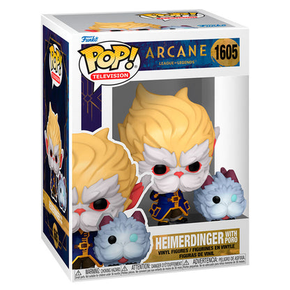 Figurine Funko POP! League of Legends Arcane Heimerdinger with Poro, vue 2