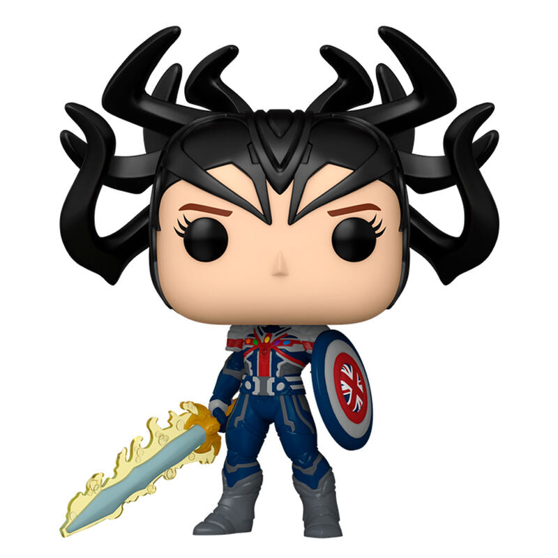 Figurine Funko POP! Marvel What IF Infinity Captain Carter, vue 2