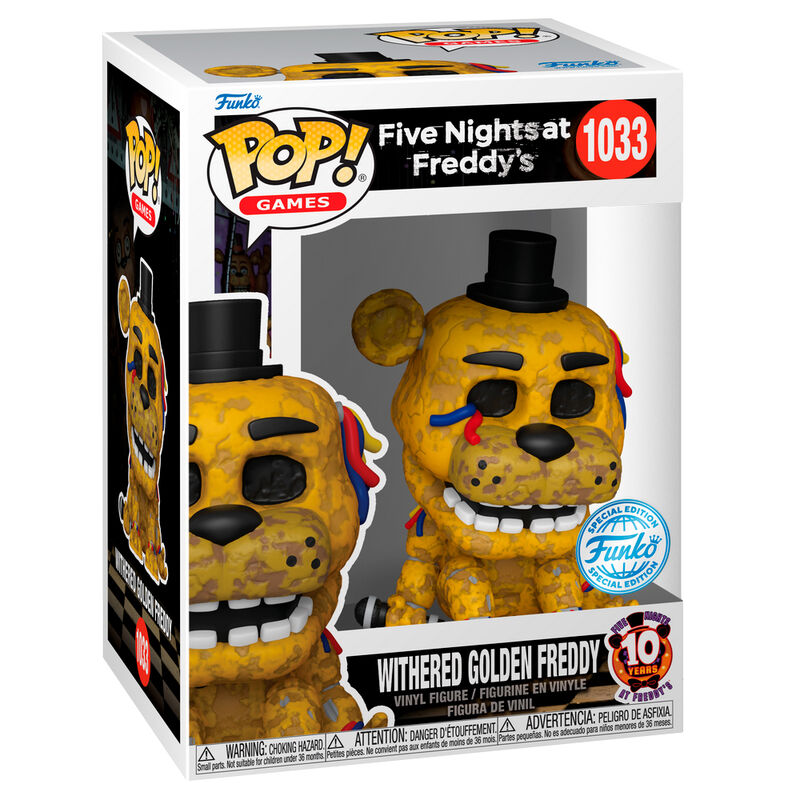 Figurine Funko POP! Five Night at Freddys Withered Golden Freddy Exclusive