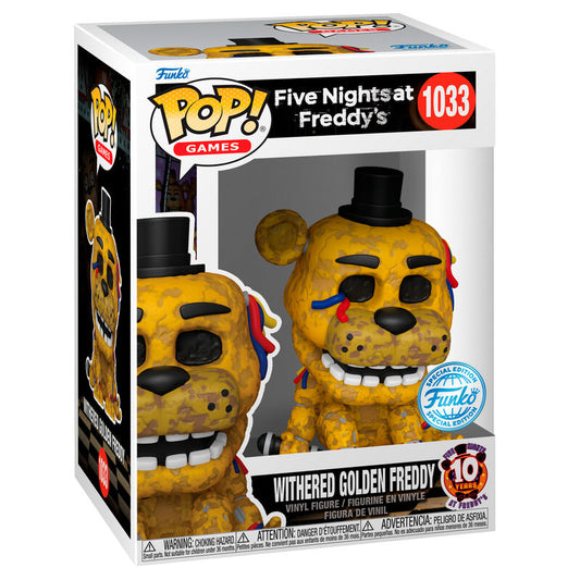 Figurine Funko POP! Five Night at Freddys Withered Golden Freddy Exclusive