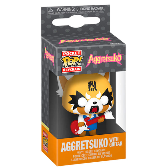 Porte-clés Funko Pocket POP! Aggretsuko Aggretsuko with Guitar