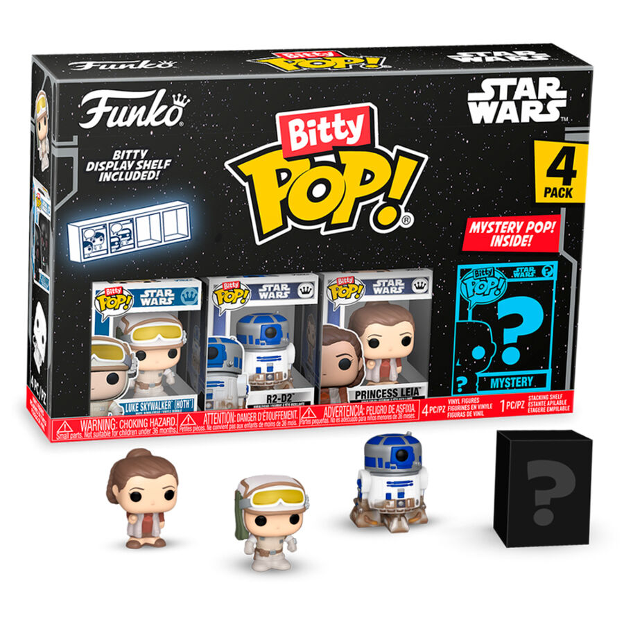 Figurine Funko POP! Blister 4 figuras Bitty POP Star Wars Luke Skywalker, vue 2