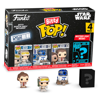 Figurine Funko POP! Blister 4 figuras Bitty POP Star Wars Luke Skywalker, vue 2