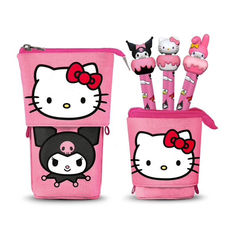 Trousse Hello Kitty + 3 erasable pens