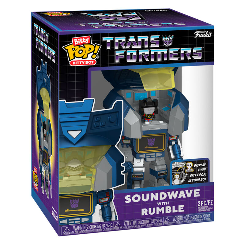 Figurine Funko POP! Bitty Bots Transformers Soundwave with Rumble