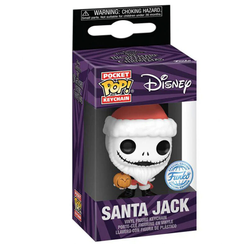 Porte-clés Funko Pocket POP! Disney Pesadilla Antes de Navidad Santa Jack Exclusive, vue 2