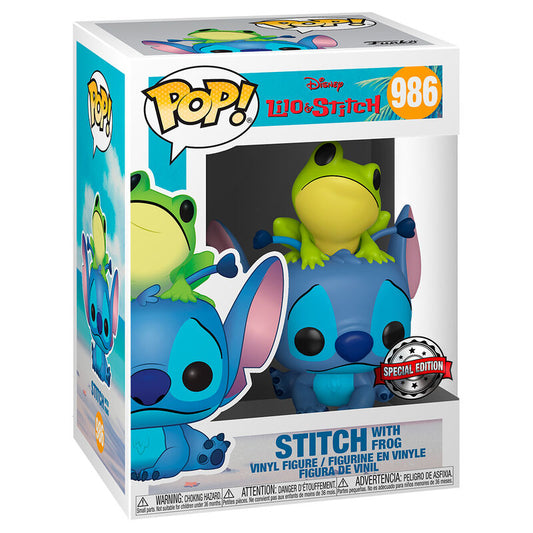 Figurine Funko POP! Disney Lilo & Stitch Stitch with Frog Exclusive