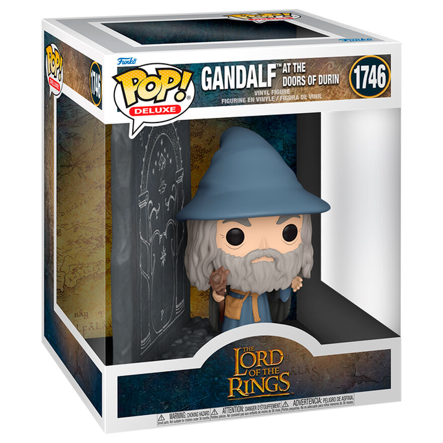 Figurine Funko POP! Deluxe El Señor de los Anillos Gandalf with Doors of Durin