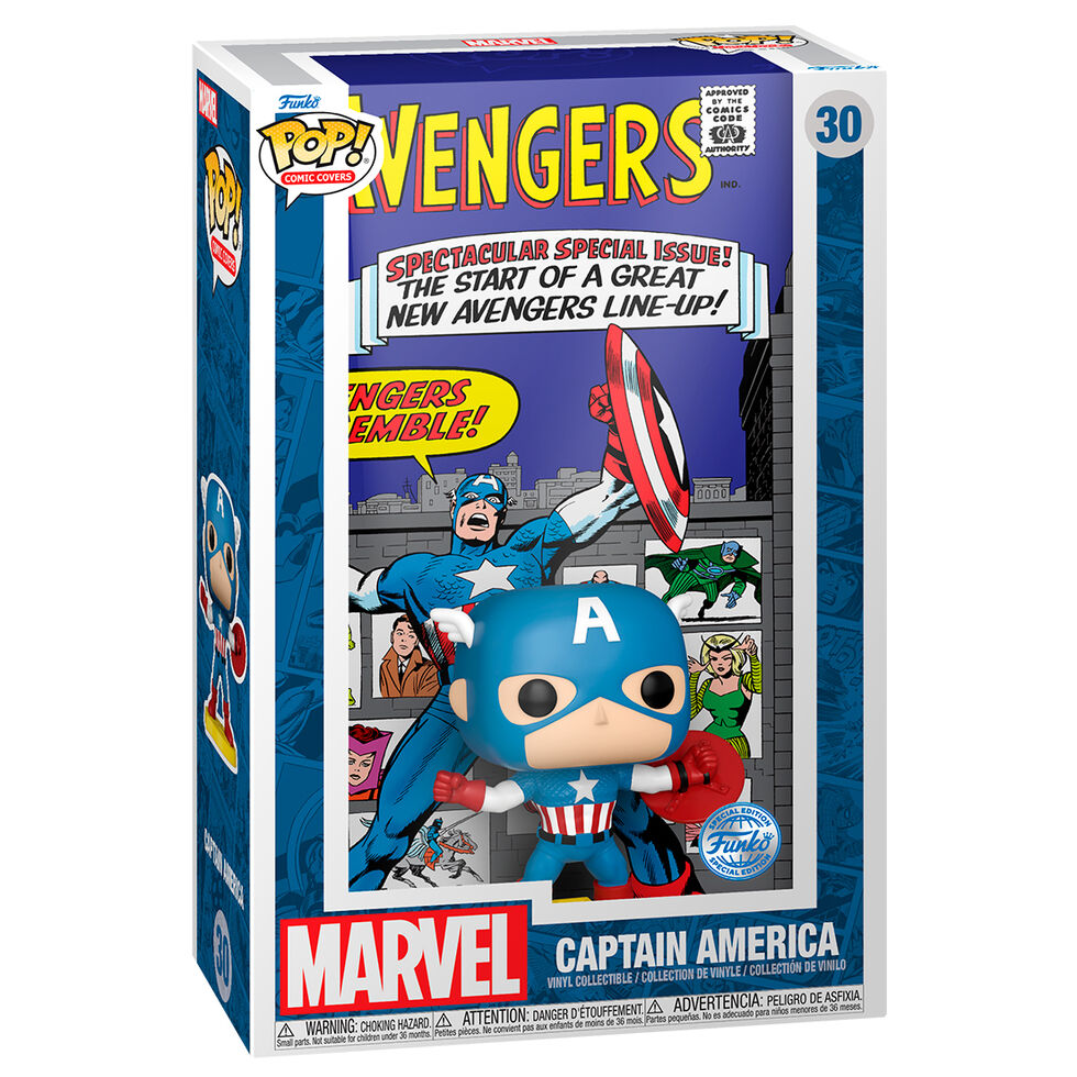 Figurine Funko POP! Comic Cover Marvel Los Vengadores Avengers Capitan America Exclusive