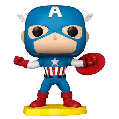 Figurine Funko POP! Comic Cover Marvel Los Vengadores Avengers Capitan America Exclusive, vue 2