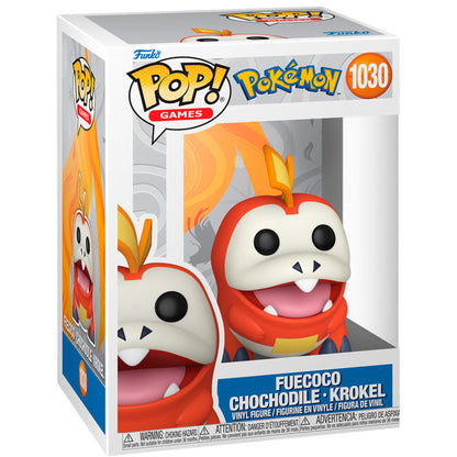 Figurine Funko POP! Pokemon Fuecoco Chochodile Krokel, vue 2